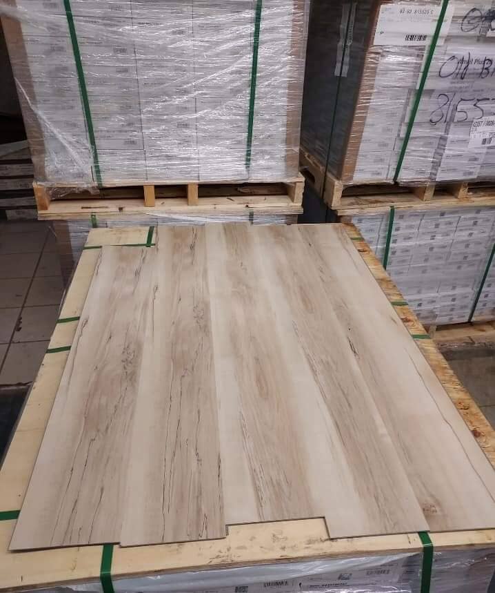 Waterproof vinyl flooring resort maple plus 5mm 1mm rubber pad, 12 mils $2.29 sqft Spc Vinyl Flooring Truly Carpet and Vinyl Flooring 